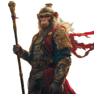 Monkey King Wukong V5 Vinyl Car Decal Sticker – Waterproof & UV-Resistant 8"