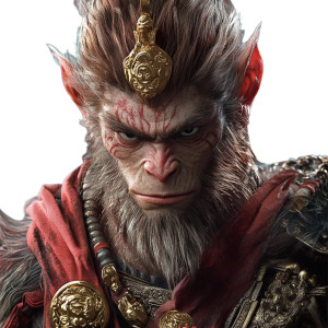 Fearless Monkey King Vinyl Car Decal Sticker – Waterproof & UV-Resistant 8"