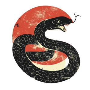 Year Of Snake V3 Vinyl Car Decal Sticker – Waterproof & UV-Resistant 8"