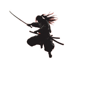 Dynamic Samurai Vinyl Car Decal Sticker – Waterproof & UV-Resistant 8" Dynamic Samurai Vinyl Car Decal Sticker – Waterproof & UV-Resistant 8"