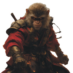 Dark Monkey Warrior Vinyl Car Decal Sticker – Waterproof & UV-Resistant 8"