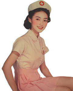 Chinese Nurse Smiling Vinyl Car Decal Sticker – Waterproof & UV-Resistant 8" Chinese Nurse Smiling Vinyl Car Decal Sticker – Waterproof & UV-Resistant 8"