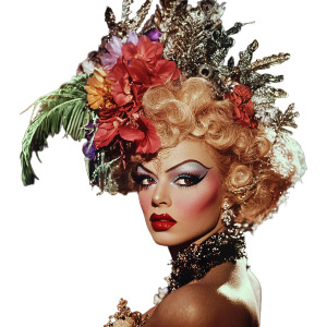 1950S Drag Queen Vinyl Car Decal Sticker – Waterproof & UV-Resistant 8"