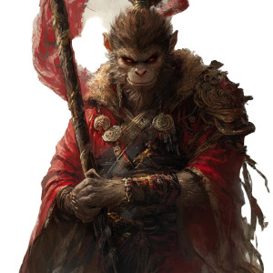 Wukong With Staff V2 Vinyl Car Decal Sticker – Waterproof & UV-Resistant 8"