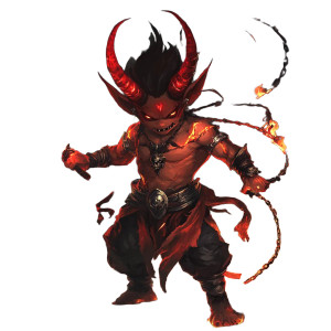 Chibi Demon Warrior Vinyl Car Decal Sticker – Waterproof & UV-Resistant 8" Chibi Demon Warrior Vinyl Car Decal Sticker – Waterproof & UV-Resistant 8"