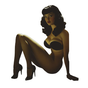 Vintage Pin-Up Girl V7 Vinyl Car Decal Sticker – Waterproof & UV-Resistant 8" Vintage Pin-Up Girl V7 Vinyl Car Decal Sticker – Waterproof & UV-Resistant 8"