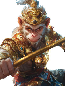 Golden Monkey Warrior Vinyl Car Decal Sticker – Waterproof & UV-Resistant 8" Golden Monkey Warrior Vinyl Car Decal Sticker – Waterproof & UV-Resistant 8"