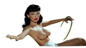 Bettie Page Ai Vinyl Car Decal Sticker – Waterproof & UV-Resistant 8"