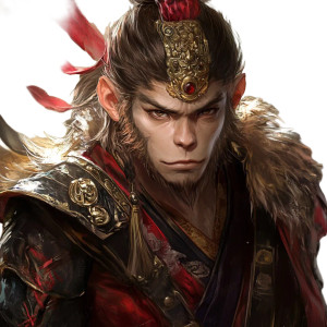 Monkey King V22 Vinyl Car Decal Sticker – Waterproof & UV-Resistant 8"