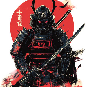 Samurai Shredder Vinyl Car Decal Sticker – Waterproof & UV-Resistant 8"