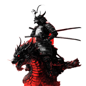 Samurai Dragon Rider Vinyl Car Decal Sticker – Waterproof & UV-Resistant 8" Samurai Dragon Rider Vinyl Car Decal Sticker – Waterproof & UV-Resistant 8"