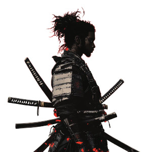 Samurai At Dawn V2 Vinyl Car Decal Sticker – Waterproof & UV-Resistant 8"
