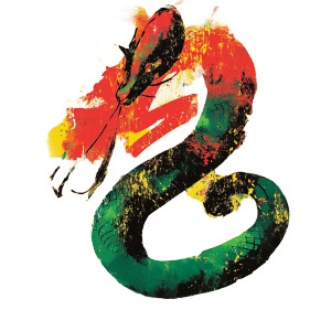 Fortune Snake Fusion Vinyl Car Decal Sticker – Waterproof & UV-Resistant 8"