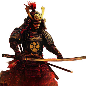 Samurai Lion Symbol Vinyl Car Decal Sticker – Waterproof & UV-Resistant 8"