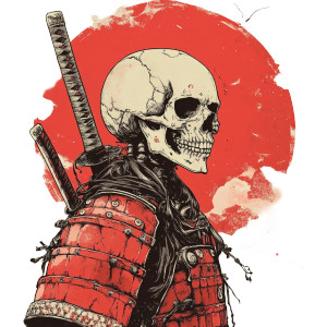 Skeleton Samurai Vinyl Car Decal Sticker – Waterproof & UV-Resistant 8" Skeleton Samurai Vinyl Car Decal Sticker – Waterproof & UV-Resistant 8"
