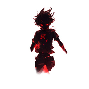 Menacing Shadow Character Vinyl Car Decal Sticker – Waterproof & UV-Resistant 8"