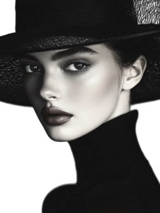 Vogue Elegant Woman Vinyl Car Decal Sticker – Waterproof & UV-Resistant 8"