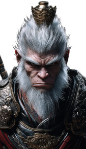 Monkey King Portrait V24 Vinyl Car Decal Sticker – Waterproof & UV-Resistant 8"