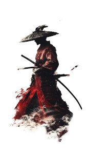 Samurai Portrait V4 Vinyl Car Decal Sticker – Waterproof & UV-Resistant 8"