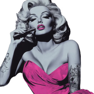 Marilyn Pop Art V2 Vinyl Car Decal Sticker – Waterproof & UV-Resistant 8"