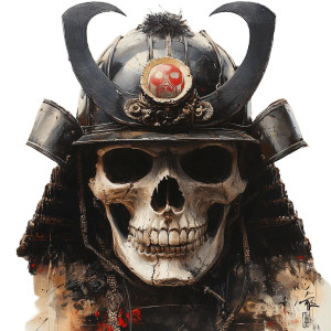Samurai Skull V2 Vinyl Car Decal Sticker – Waterproof & UV-Resistant 8" Samurai Skull V2 Vinyl Car Decal Sticker – Waterproof & UV-Resistant 8"