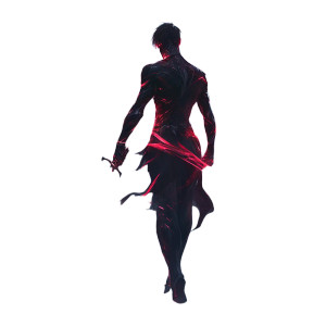 Slim Glowing Warrior Vinyl Car Decal Sticker – Waterproof & UV-Resistant 8"