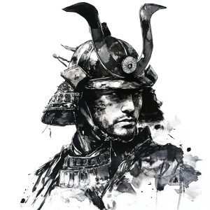 Samurai Portrait V3 Vinyl Car Decal Sticker – Waterproof & UV-Resistant 8" Samurai Portrait V3 Vinyl Car Decal Sticker – Waterproof & UV-Resistant 8"