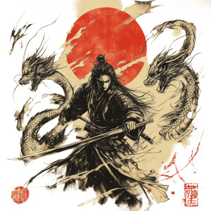 Samurai Dragon Tattoo Vinyl Car Decal Sticker – Waterproof & UV-Resistant 8" Samurai Dragon Tattoo Vinyl Car Decal Sticker – Waterproof & UV-Resistant 8"