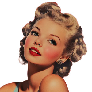 1950’S Pin Up Vinyl Car Decal Sticker – Waterproof & UV-Resistant 8"