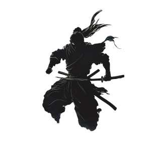 Shadow Ninja Vinyl Car Decal Sticker – Waterproof & UV-Resistant 8"