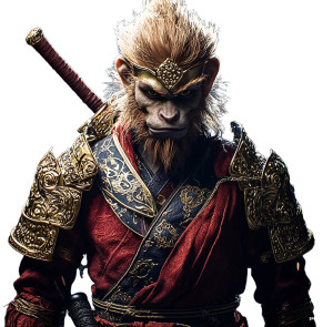 Monkey King Portrait V23 Vinyl Car Decal Sticker – Waterproof & UV-Resistant 8"