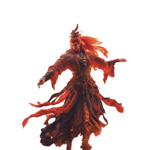 Zhurong Fire God Vinyl Car Decal Sticker – Waterproof & UV-Resistant 8"