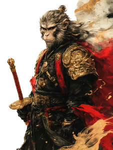 Monkey King Armor V13 Vinyl Car Decal Sticker – Waterproof & UV-Resistant 8"