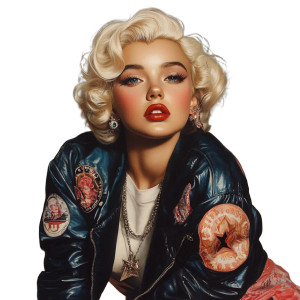 Marilyn K-Pop Vinyl Car Decal Sticker – Waterproof & UV-Resistant 8"