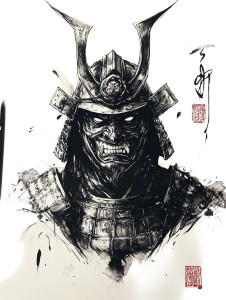 Samurai Oni Mask V10 Vinyl Car Decal Sticker – Waterproof & UV-Resistant 8" Samurai Oni Mask V10 Vinyl Car Decal Sticker – Waterproof & UV-Resistant 8"