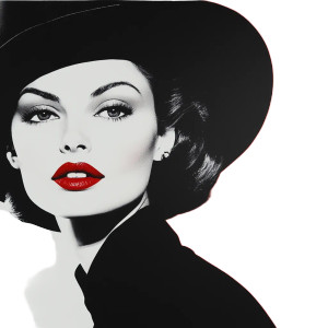 Dior Model Portrait Vinyl Car Decal Sticker – Waterproof & UV-Resistant 8"