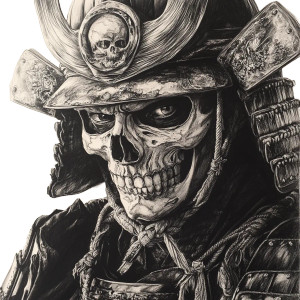 Skeleton Samurai V2 Vinyl Car Decal Sticker – Waterproof & UV-Resistant Skeleton Samurai V2 Vinyl Car Decal Sticker – Waterproof & UV-Resistant