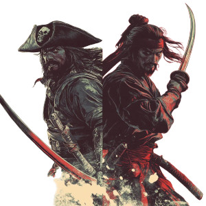 Pirate Vs Samurai Vinyl Car Decal Sticker – Waterproof & UV-Resistant Pirate Vs Samurai Vinyl Car Decal Sticker – Waterproof & UV-Resistant