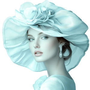 Lady With Hat Vinyl Car Decal Sticker – Waterproof & UV-Resistant 8"