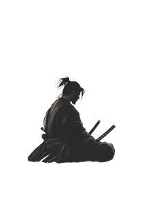 Samurai At Sunset Vinyl Car Decal Sticker – Waterproof & UV-Resistant 8" Samurai At Sunset Vinyl Car Decal Sticker – Waterproof & UV-Resistant 8"
