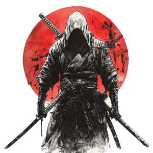 Hooded Samurai Manga Vinyl Car Decal Sticker – Waterproof & UV-Resistant 8" Hooded Samurai Manga Vinyl Car Decal Sticker – Waterproof & UV-Resistant 8"