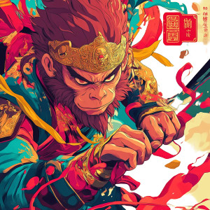 Monkey King Anime V3 Vinyl Car Decal Sticker – Waterproof & UV-Resistant 8"