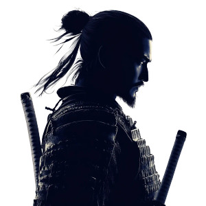 Samurai Silhouette Profile Vinyl Car Decal Sticker – Waterproof & UV-Resistant 8"