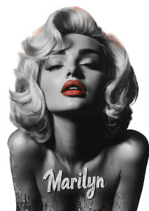 Graffiti Marilyn Monroe Vinyl Car Decal Sticker – Waterproof & UV-Resistant 8"