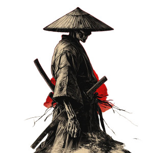 Skeletal Samurai V2 Vinyl Car Decal Sticker – Waterproof & UV-Resistant 8"