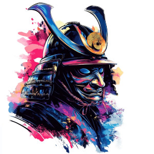 Samurai Kabuki Mask Vinyl Car Decal Sticker – Waterproof & UV-Resistant 8" Samurai Kabuki Mask Vinyl Car Decal Sticker – Waterproof & UV-Resistant 8"