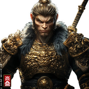 Wukong Portrait Vinyl Car Decal Sticker – Waterproof & UV-Resistant 8"