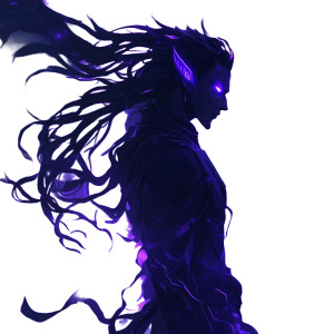 Dark Elf Silhouette Vinyl Car Decal Sticker – Waterproof & UV-Resistant 8"