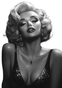 Classy Marilyn Monroe Vinyl Car Decal Sticker – Waterproof & UV-Resistant 8"