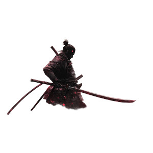 Samurai Cherry Blossoms V2 Vinyl Car Decal Sticker – Waterproof & UV-Resistant 8"